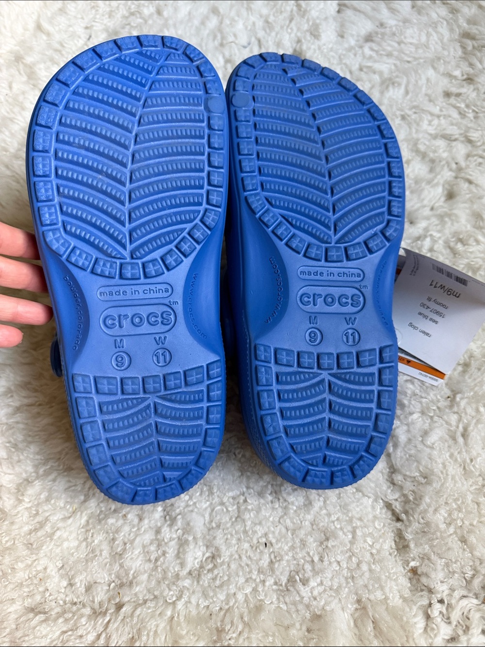 CROCS Adults' Classic Clog - Sea Blue M9 W11 - Picture 3 of 4